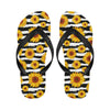 Sunflower Pattern Print Design SF010 Flip Flops-JorJune