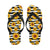 Sunflower Pattern Print Design SF010 Flip Flops-JorJune