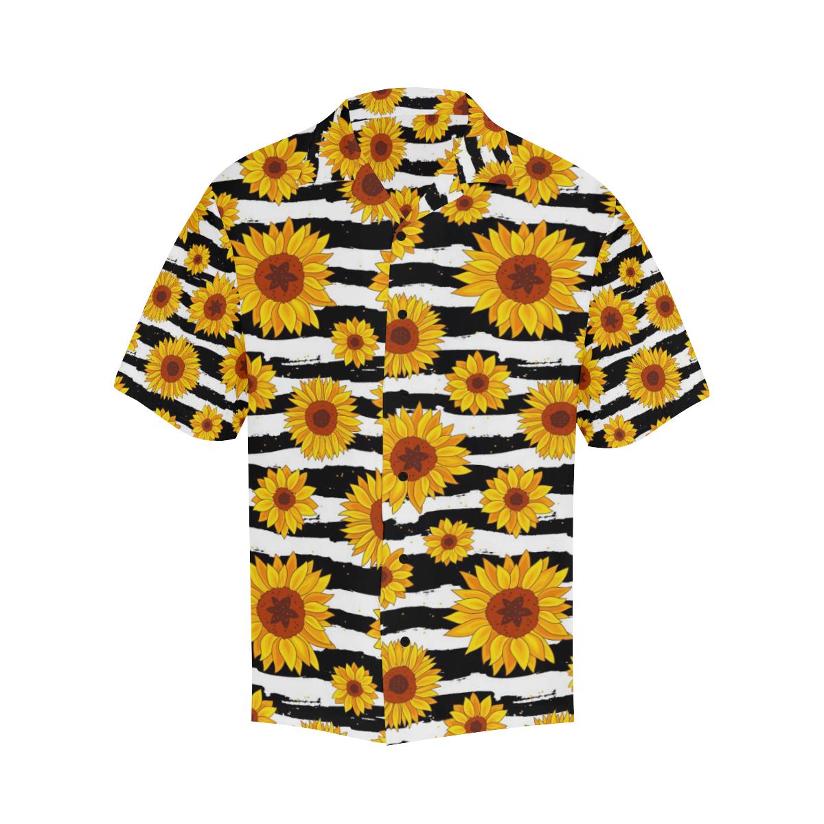 Sunflower Pattern Print Design SF010 Men Hawaiian Shirt-JorJune