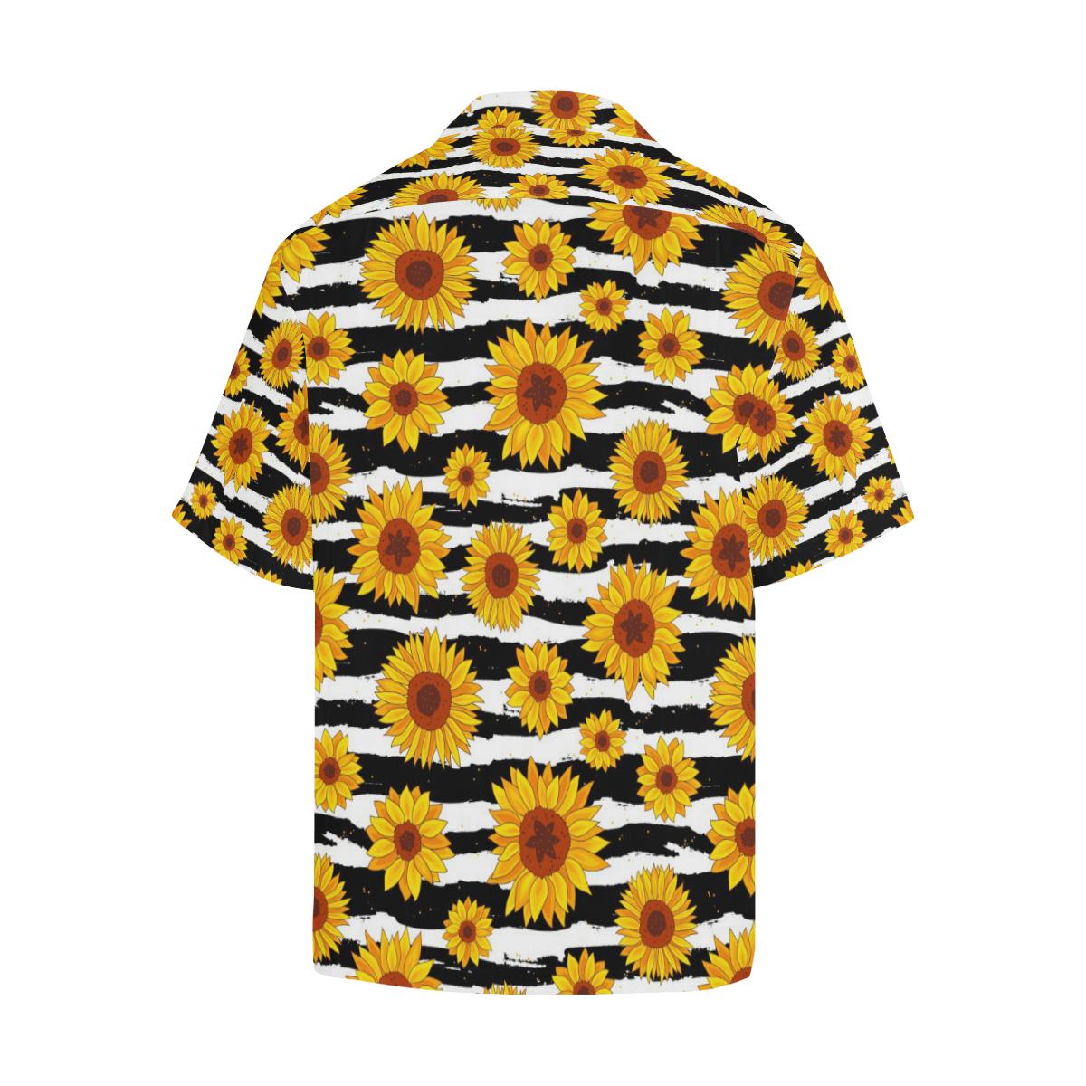 Sunflower Pattern Print Design SF010 Men Hawaiian Shirt-JorJune
