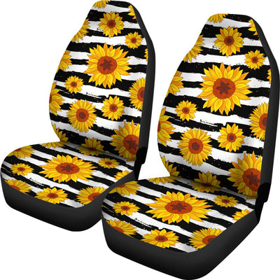 Sunflower Pattern Print Design SF010 Universal Fit Car Seat Covers-JorJune