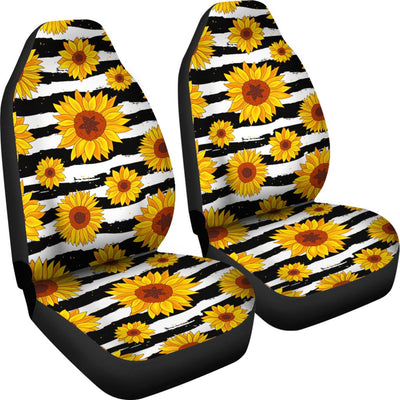 Sunflower Pattern Print Design SF010 Universal Fit Car Seat Covers-JorJune