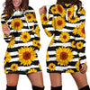 Sunflower Pattern Print Design SF010 Women Hoodie Dress