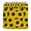 Sunflower Pattern Print Design SF011 Duvet Cover Bedding Set-JORJUNE.COM