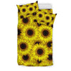 Sunflower Pattern Print Design SF011 Duvet Cover Bedding Set-JORJUNE.COM