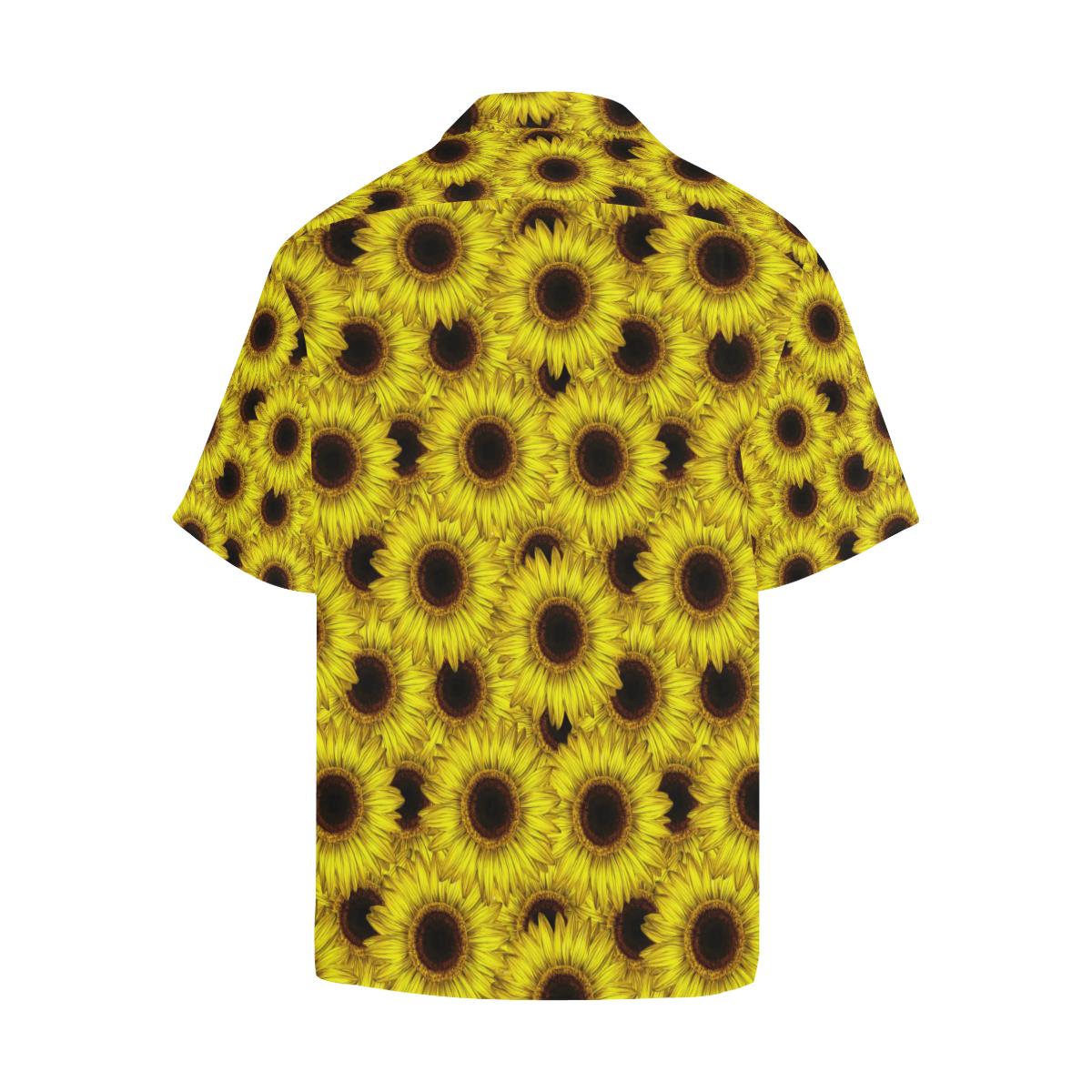 Sunflower Pattern Print Design SF011 Men Hawaiian Shirt-JorJune