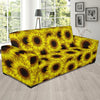 Sunflower Pattern Print Design SF011 Sofa Slipcover-JORJUNE.COM