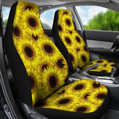 Sunflower Pattern Print Design SF011 Universal Fit Car Seat Covers-JorJune