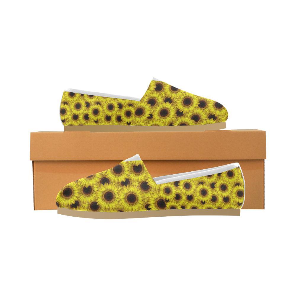 Sunflower Pattern Print Design SF011 Women Casual Shoes-JorJune.com