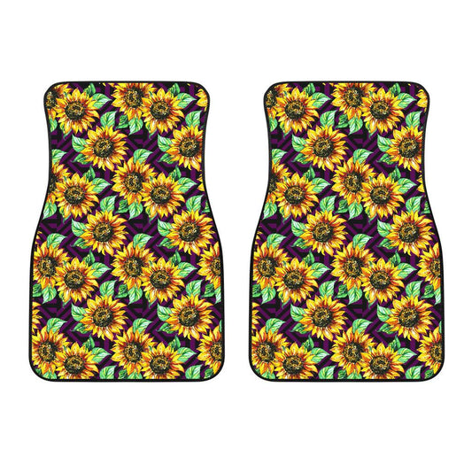 Sunflower Pattern Print Design SF012 Car Floor Mats-JORJUNE.COM
