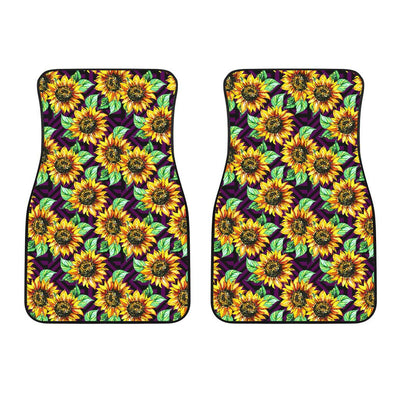 Sunflower Pattern Print Design SF012 Car Floor Mats-JORJUNE.COM