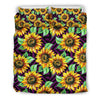 Sunflower Pattern Print Design SF012 Duvet Cover Bedding Set-JORJUNE.COM