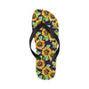 Sunflower Pattern Print Design SF012 Flip Flops-JorJune