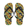 Sunflower Pattern Print Design SF012 Flip Flops-JorJune