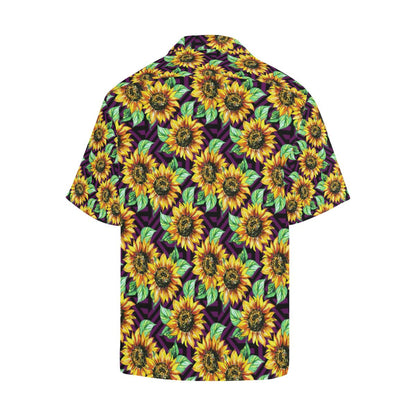 Sunflower Pattern Print Design SF012 Men Hawaiian Shirt-JorJune