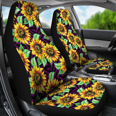 Sunflower Pattern Print Design SF012 Universal Fit Car Seat Covers-JorJune