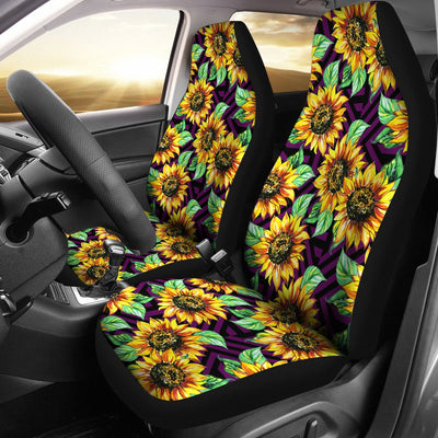 Sunflower Pattern Print Design SF012 Universal Fit Car Seat Covers-JorJune