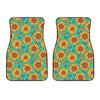 Sunflower Pattern Print Design SF013 Car Floor Mats-JORJUNE.COM