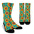Sunflower Pattern Print Design SF013 Crew Socks-JORJUNE.COM