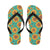 Sunflower Pattern Print Design SF013 Flip Flops-JorJune