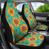 Sunflower Pattern Print Design SF013 Universal Fit Car Seat Covers-JorJune