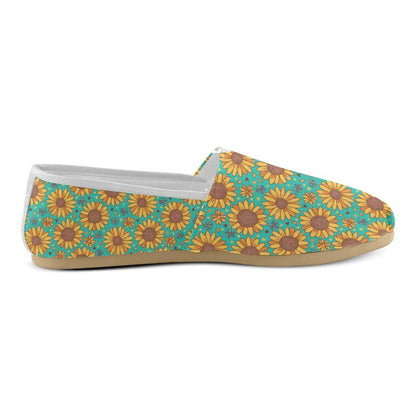 Sunflower Pattern Print Design SF013 Women Casual Shoes-JorJune.com