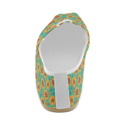 Sunflower Pattern Print Design SF013 Women Casual Shoes-JorJune.com