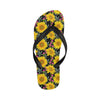 Sunflower Pattern Print Design SF014 Flip Flops-JorJune