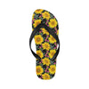 Sunflower Pattern Print Design SF014 Flip Flops-JorJune