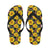 Sunflower Pattern Print Design SF014 Flip Flops-JorJune