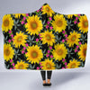 Sunflower Pattern Print Design SF014 Hooded Blanket-JORJUNE.COM