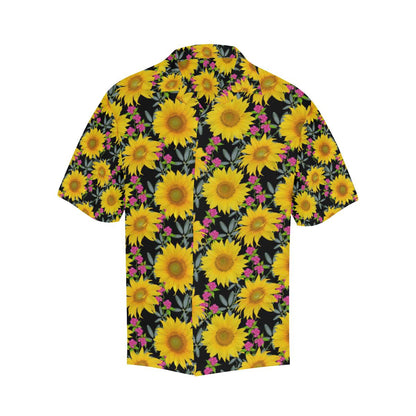 Sunflower Pattern Print Design SF014 Men Hawaiian Shirt-JorJune