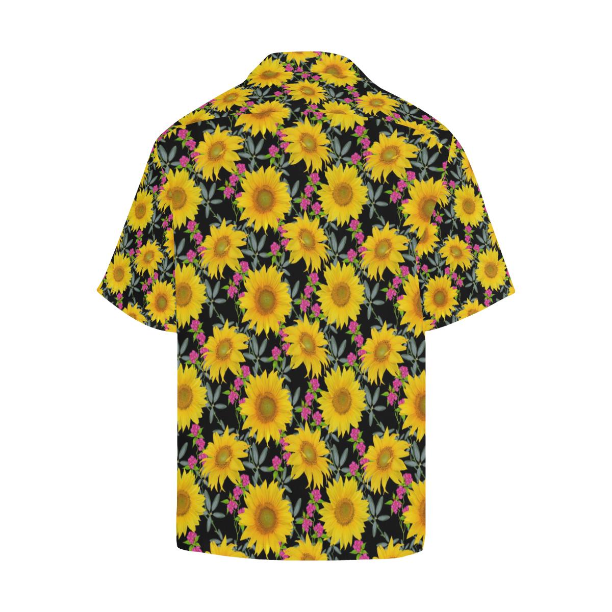 Sunflower Pattern Print Design SF014 Men Hawaiian Shirt-JorJune