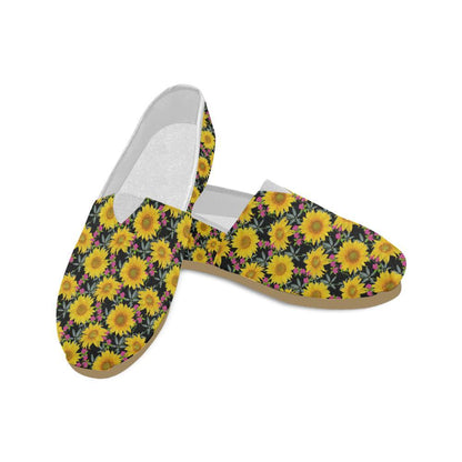 Sunflower Pattern Print Design SF014 Women Casual Shoes-JorJune.com