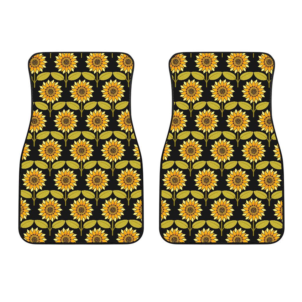 Sunflower Pattern Print Design SF015 Car Floor Mats-JORJUNE.COM