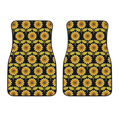 Sunflower Pattern Print Design SF015 Car Floor Mats-JORJUNE.COM