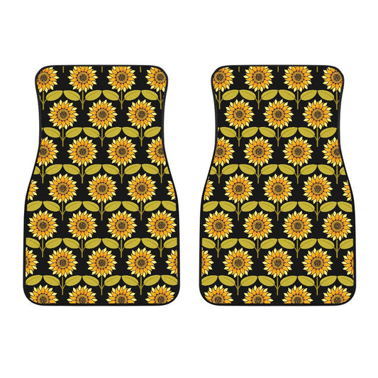 Sunflower Pattern Print Design SF015 Car Floor Mats-JORJUNE.COM