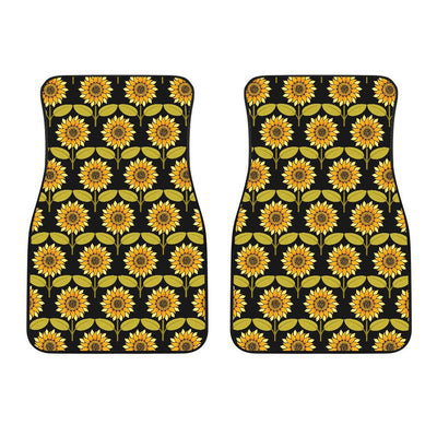 Sunflower Pattern Print Design SF015 Car Floor Mats-JORJUNE.COM
