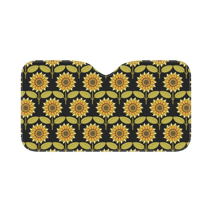 Sunflower Pattern Print Design SF015 Car Sun Shade-JorJune