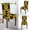 Sunflower Pattern Print Design SF015 Dining Chair Slipcover-JORJUNE.COM