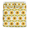 Sunflower Pattern Print Design SF015 Duvet Cover Bedding Set-JORJUNE.COM