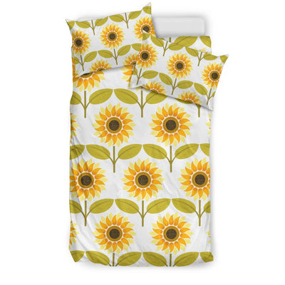 Sunflower Pattern Print Design SF015 Duvet Cover Bedding Set-JORJUNE.COM