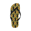 Sunflower Pattern Print Design SF015 Flip Flops-JorJune