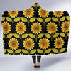 Sunflower Pattern Print Design SF015 Hooded Blanket-JORJUNE.COM