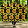 Sunflower Pattern Print Design SF015 Hooded Blanket-JORJUNE.COM