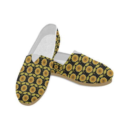 Sunflower Pattern Print Design SF015 Women Casual Shoes-JorJune.com
