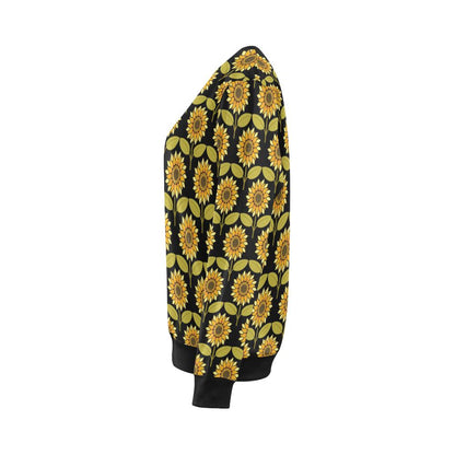 Sunflower Pattern Print Design SF015 Women Long Sleeve Sweatshirt-JorJune