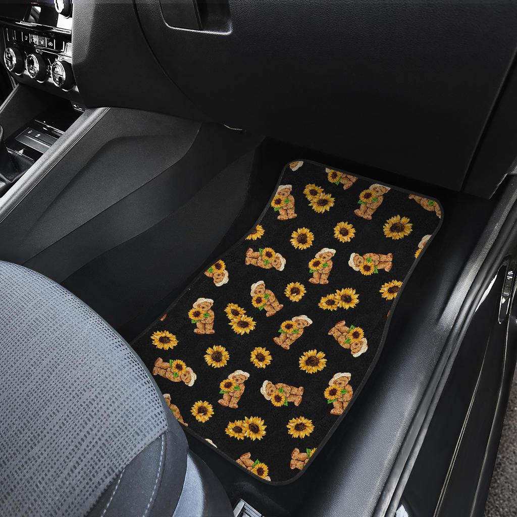 Sunflower Pattern Print Design SF016 Car Floor Mats-JORJUNE.COM