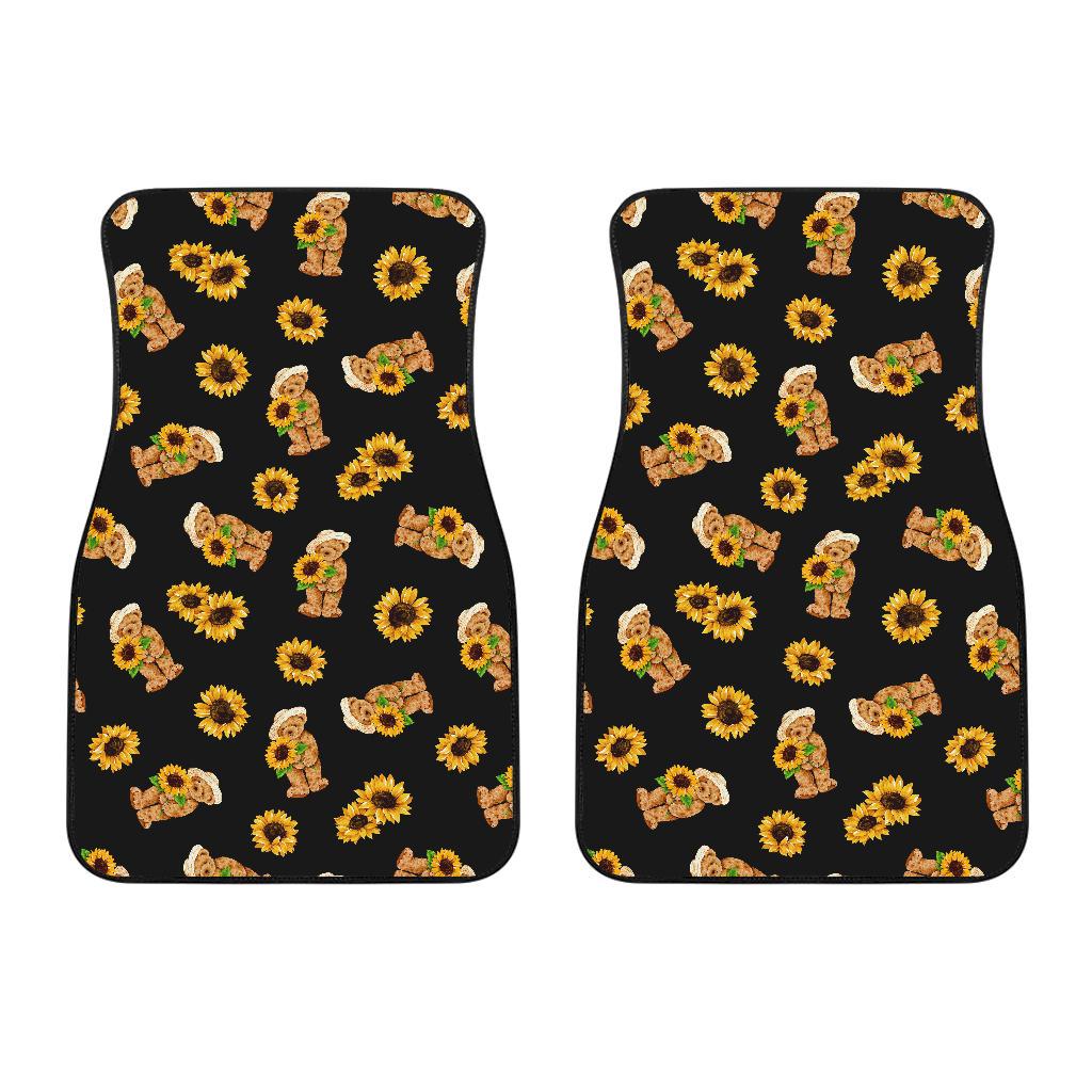 Sunflower Pattern Print Design SF016 Car Floor Mats-JORJUNE.COM