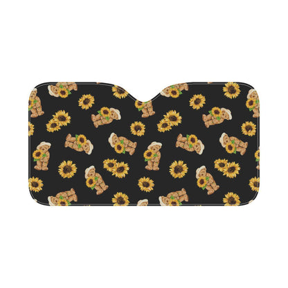 Sunflower Pattern Print Design SF016 Car Sun Shade-JorJune